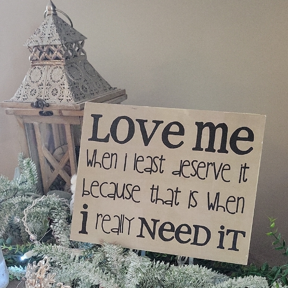Decorative Sign with Inspirational Quote